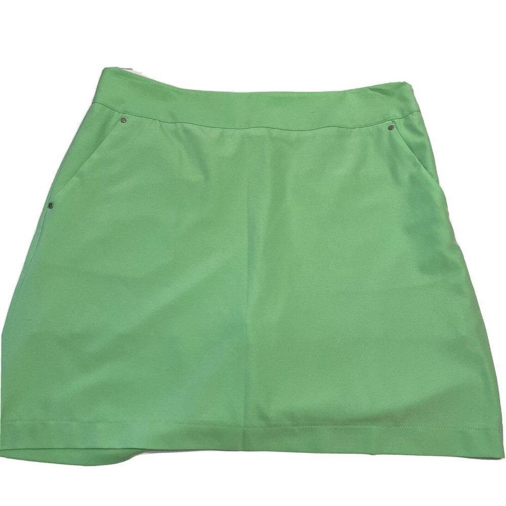 Greg Norman Ladies Sz 2 Tennis Golf Pickleball skort stretch pull on Green